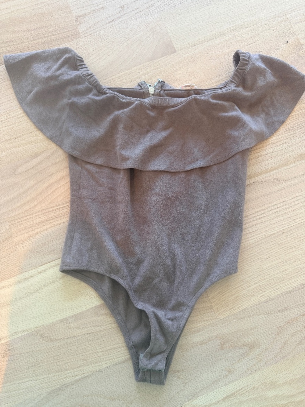 Body Suit- Strapless- Suede Medium